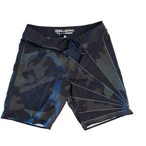 Billabong Mens Boardshorts Platinum X Sundays Andy Irons Camo Black  Size 30